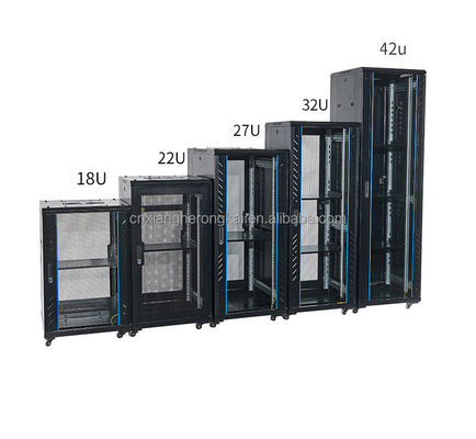 Sala de servidores 19 polegadas 6U 9U 12U 42U Rack de montagem na parede com rack de servidor de piso de design