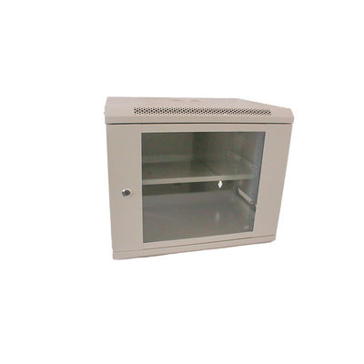 SPCC Rodas de aço laminadas a frio montadas na parede do servidor da rede 450*530*400 Porta de vidro endurecido