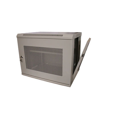 Large Stock Dupla Secção Parede Montar 19 polegadas 9U Server Rack Cabinet de rede para Sala de servidores