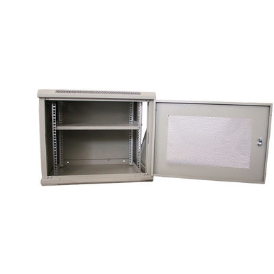 Large Stock Dupla Secção Parede Montar 19 polegadas 9U Server Rack Cabinet de rede para Sala de servidores