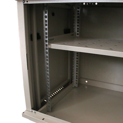 Large Stock Dupla Secção Parede Montar 19 polegadas 9U Server Rack Cabinet de rede para Sala de servidores