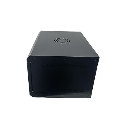 Armário de malha metálica para console de armazenamento e monitoramento padrão em armários de rede 6U