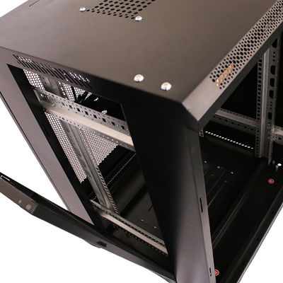 Rack de servidor de estúdio de 18U 19 polegadas no piso padrão internacional para eletrônicos de consumo