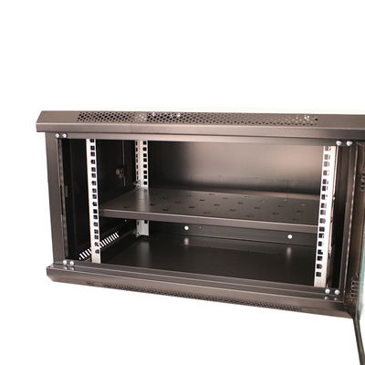 6U Server Room Network Switch Armário de montagem na parede 19 polegadas Rack com duas chaves de bloqueio