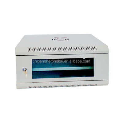 OEM 4U Server Rack Cabinet 19 polegadas Mural montado SPCC Cold Rolled Steel Network Cabinet