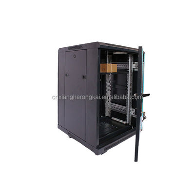 Armário de rack de servidor padrão de 19 polegadas com duas chaves de bloqueio e opções personalizáveis