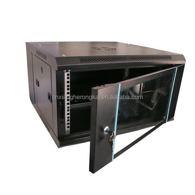 OEM Servidor aceito Design 19 polegadas Seção única 4U Wall Mount Network Rack Cabinet