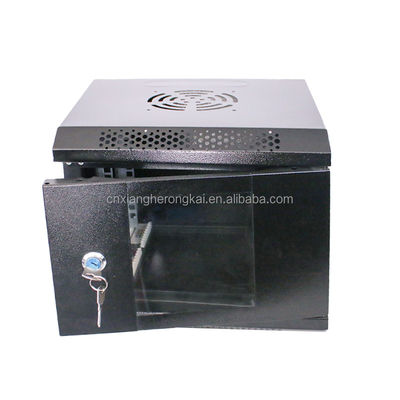 SPCC Cold Rolled Steel Wall Mounted Glass Door Network Server Cabinet para desempenho
