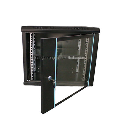 Produtos de estoque 9u 4u 6u 9u 12u Armário de rede plano Armário de servidor Armário de rack Montado na parede