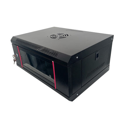 9U Cabinet Network Rack Feito de aço laminado a frio SPCC para o gabinete de rack de servidor padrão