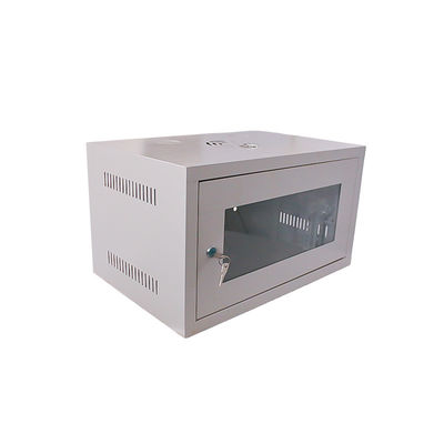 300*530*350 Armazém de rack de servidor 6U montado na parede com sistema de refrigeração e entrada de cabo