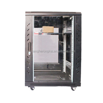 18u 22u 24u de aço laminado a frio Server Rack Network Cabinet com serviço OEM opcional
